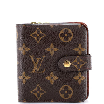 Louis Vuitton Compact Zippe Wallet Monogram Canvas