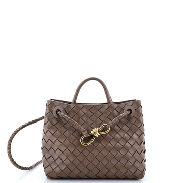 Bottega Veneta Andiamo Top Handle Bag Intrecciato Nappa Small