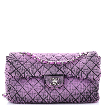 Chanel Denimpression Flap Bag Quilted Distressed Denim Medium