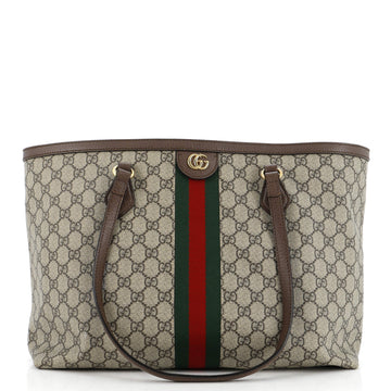 Gucci Ophidia Shopping Tote GG Coated Canvas Medium