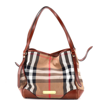 Burberry Canterbury Tote House Check Canvas Small