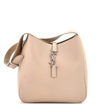 Saint Laurent Le 5 a 7 Supple Hobo Leather Small