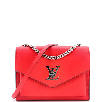 Louis Vuitton Mylockme Monochrome Handbag Leather BB