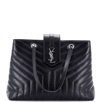 Saint Laurent LouLou Tote Matelasse Chevron Leather Large