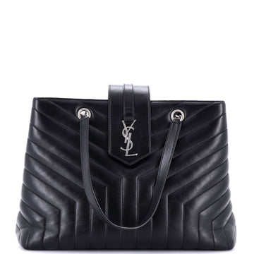 Saint Laurent LouLou Tote Matelasse Chevron Leather Large
