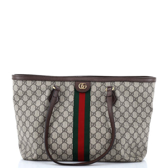 Gucci Ophidia Shopping Tote GG Coated Canvas Medium