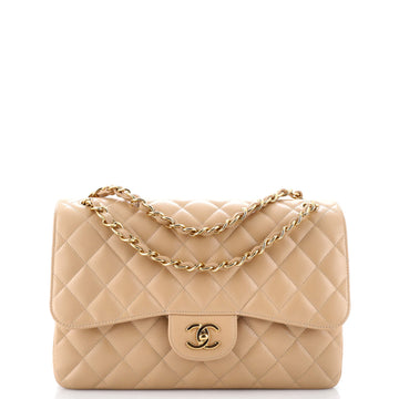 Chanel Classic Double Flap Bag Quilted Caviar Jumbo