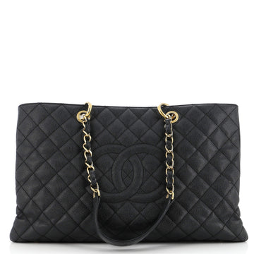 Chanel Grand Shopping Tote Quilted Caviar XL