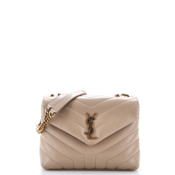 Saint Laurent Loulou Shoulder Bag Matelasse Chevron Leather Small