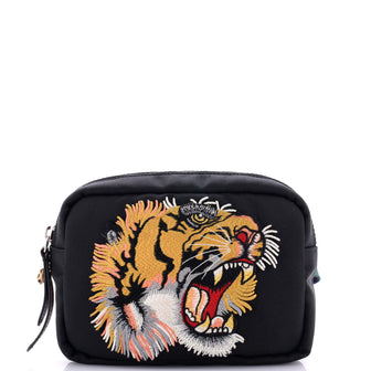 Gucci Tiger Messenger Bag Embroidered Techno Canvas Small