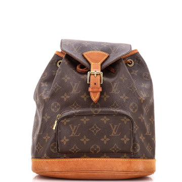 Louis Vuitton Vintage Montsouris Backpack Monogram Canvas MM