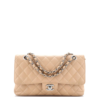 Chanel Classic Double Flap Bag Quilted Caviar Medium