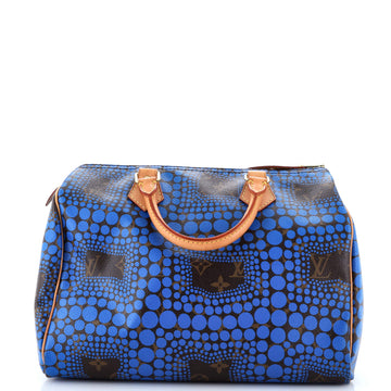Louis Vuitton Speedy Handbag Limited Edition Kusama Town Monogram Canvas 30