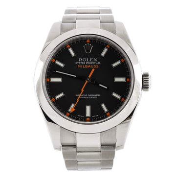 Rolex Oyster Perpetual Milgauss Automatic Watch Stainless Steel 40