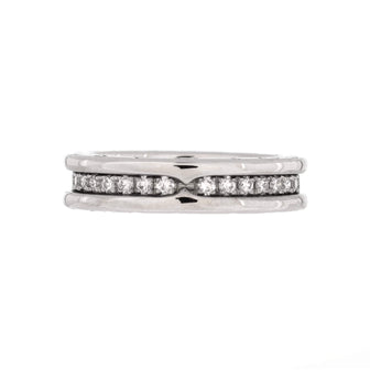 Bvlgari B.Zero1 One Band Ring 18K White Gold and Diamonds