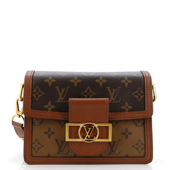 Louis Vuitton Dauphine Shoulder Bag Reverse Monogram Canvas Mini