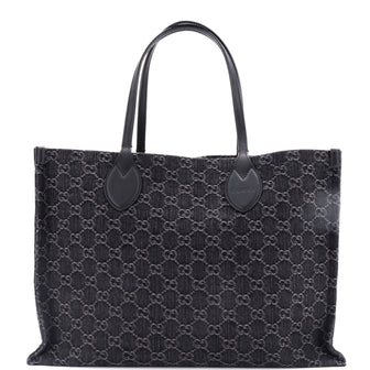 Gucci Ophidia Shopper Tote GG Denim Large
