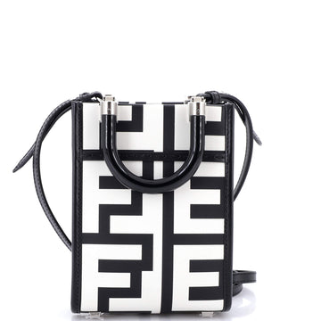 Fendi x Marc Jacobs Sunshine Shopper Tote Printed Leather Mini