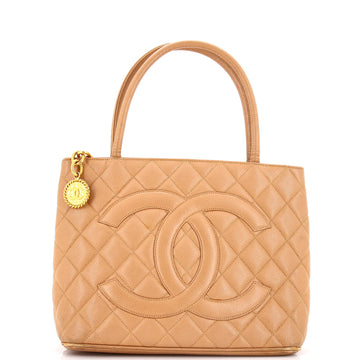 Chanel Medallion Tote Quilted Caviar