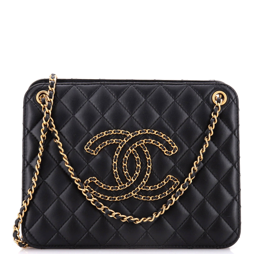 CHANELれい　ITEC テロメアプラス 新品未使用 Chanel Once Upon A Time Accordion Tote Quilted Calfskin Medium 327073