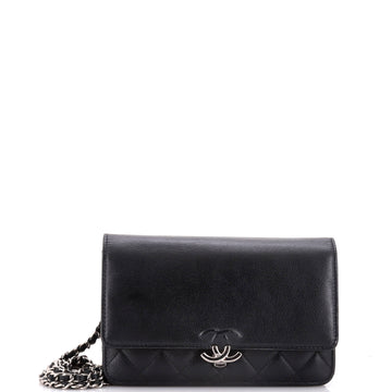 Chanel CC Box Wallet on Chain Quilted Calfskin