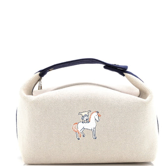 Hermes Bride-A-Brac Cabriole Travel Case Toile GM