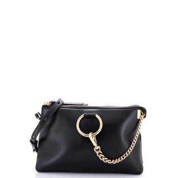 Chloe Faye Zipped Crossbody Bag Leather Small
