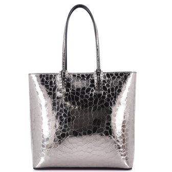 Christian Louboutin Cabata North South Zipped Tote Crocodile Embossed Leather