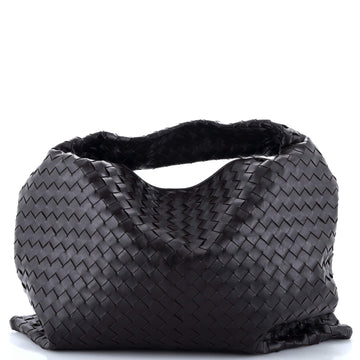 Bottega Veneta Hop Hobo Intrecciato Leather Large