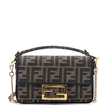 Fendi Baguette NM Bag Zucca Canvas Mini