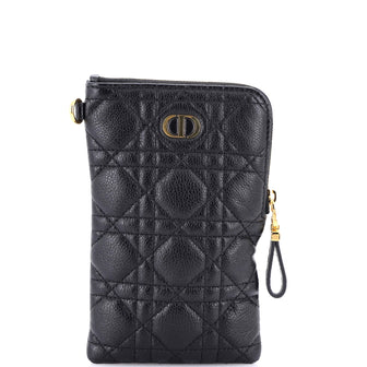Christian Dior Caro Multifunctional Pouch Cannage Quilt Calfskin