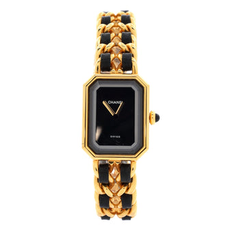 Chanel Premiere Rock Quartz Watch Plated Metal and Leather 20