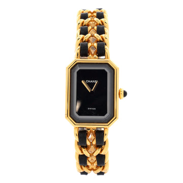 Chanel Premiere Rock Quartz Watch Plated Metal and Leather 20