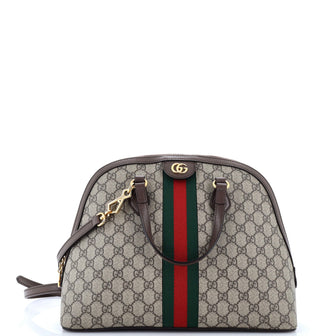 Gucci Ophidia Dome Top Handle Bag GG Coated Canvas Medium