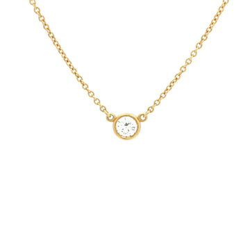 Tiffany & Co. Elsa Peretti Diamonds By The Yard Pendant Necklace 18K Yellow Gold and Diamond 0.10-0.19CT
