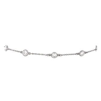 Tiffany & Co. Elsa Peretti Diamonds by the Yard 7 Stone Bracelet Platinum with Diamonds