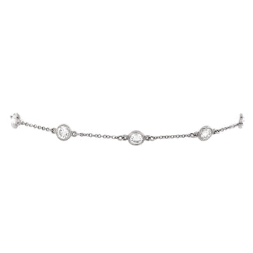 Tiffany & Co. Elsa Peretti Diamonds by the Yard 7 Stone Bracelet Platinum with Diamonds