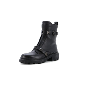 Valentino Garavani Women's Roman Stud Combat Ankle Boots Leather