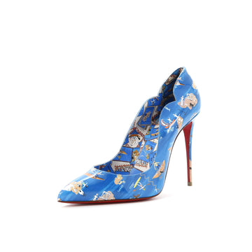 Christian Louboutin Women's Hot Chick Pumps Printed Patent 100