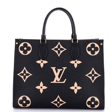 Louis Vuitton OnTheGo Tote Bicolor Monogram Empreinte Giant MM