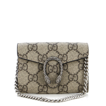 Gucci Dionysus Chain Coin Purse GG Coated Canvas