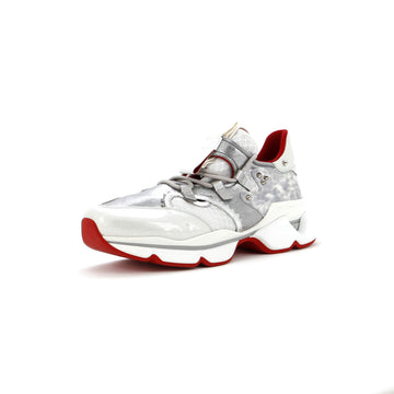 Christian Louboutin Women's Red Runner Donna Sneakers Leather with Fabric