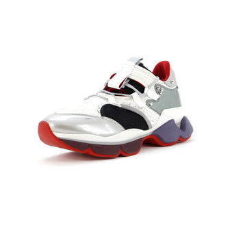 Christian Louboutin Women's Red Runner Donna Sneakers Leather with Fabric