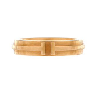 Tiffany & Co. T Two Ring 18K Rose Gold Narrow