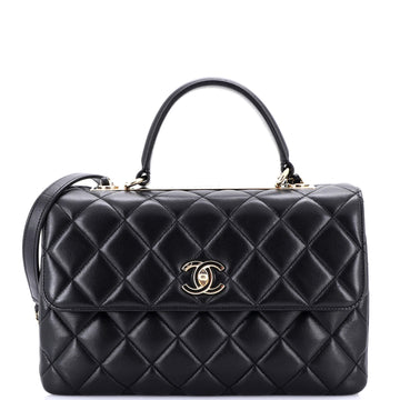 Chanel Trendy CC Top Handle Bag Quilted Lambskin Medium