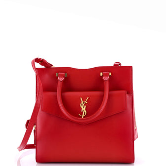 Saint Laurent Uptown Tote Leather Small
