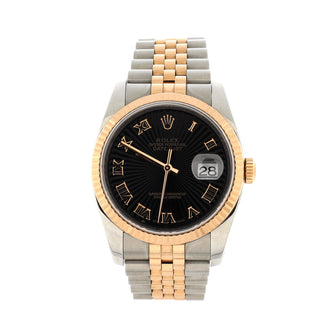 Rolex Oyster Perpetual Datejust Automatic Watch Stainless Steel and Rose Gold 36