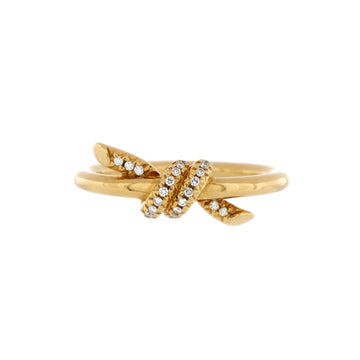 Tiffany & Co. Knot Ring 18K Yellow Gold with Diamonds