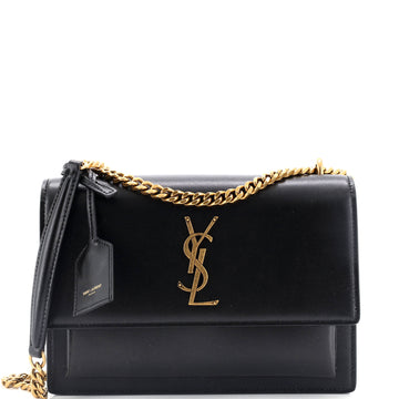 Saint Laurent Sunset Crossbody Bag Leather Medium