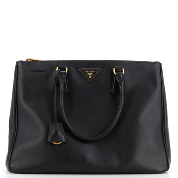 Prada Double Zip Lux Tote Saffiano Leather Medium